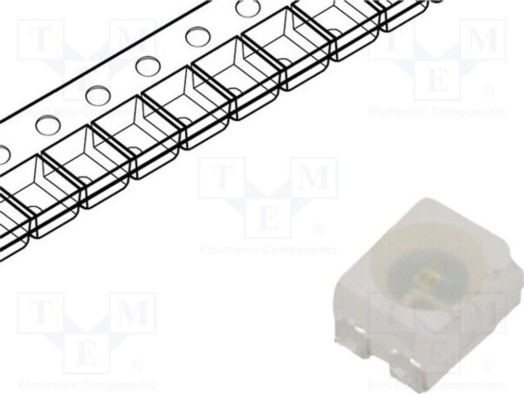 2x LED 3528,PLCC4 120° 3,5x2,8x1,9mm 2180÷3300mcd grün SMD 50mA OSG58AS3C1A LED-D