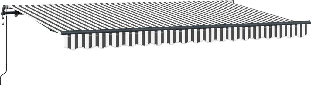 vidaXL Einziehbare Markise Anthrazit 400 x 200 cm Stoff