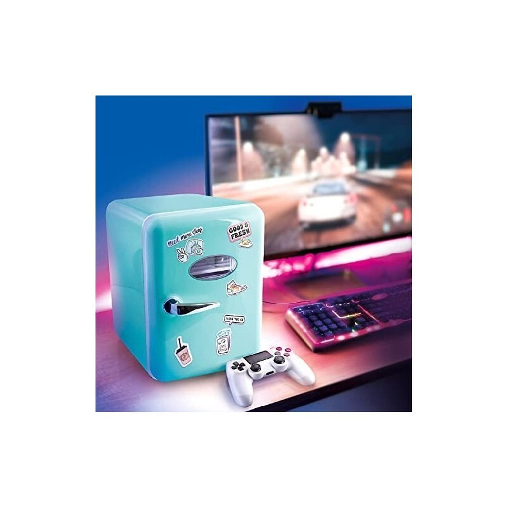 Canal Toys - Mini koelkast gamer USB-oplader, capaciteit 4L - Zwart - INF 038