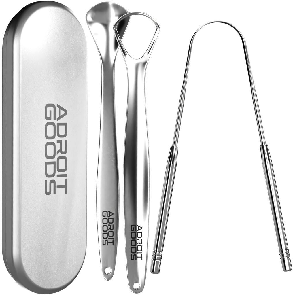 AdroitGoods Sada škrabiek na jazyk na starostlivosť o ústnu Obrázok produktu 