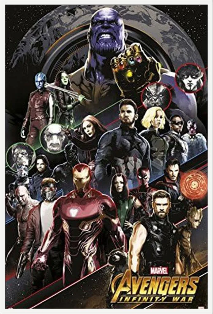 Poster Star Wars encadré sous verre acrylique, cadre blanc Shinsuke 61cm