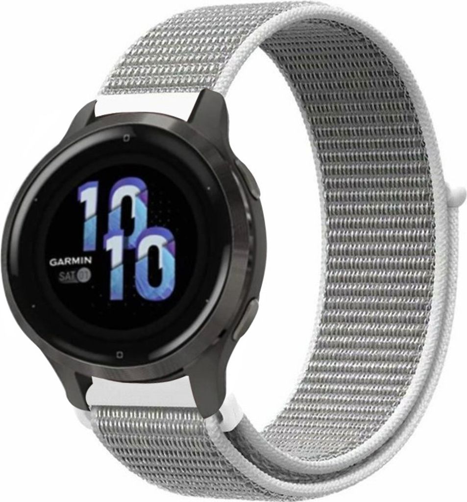 Strap-it Garmin Venu 2s Armband Nylon - 40mm - Muschel