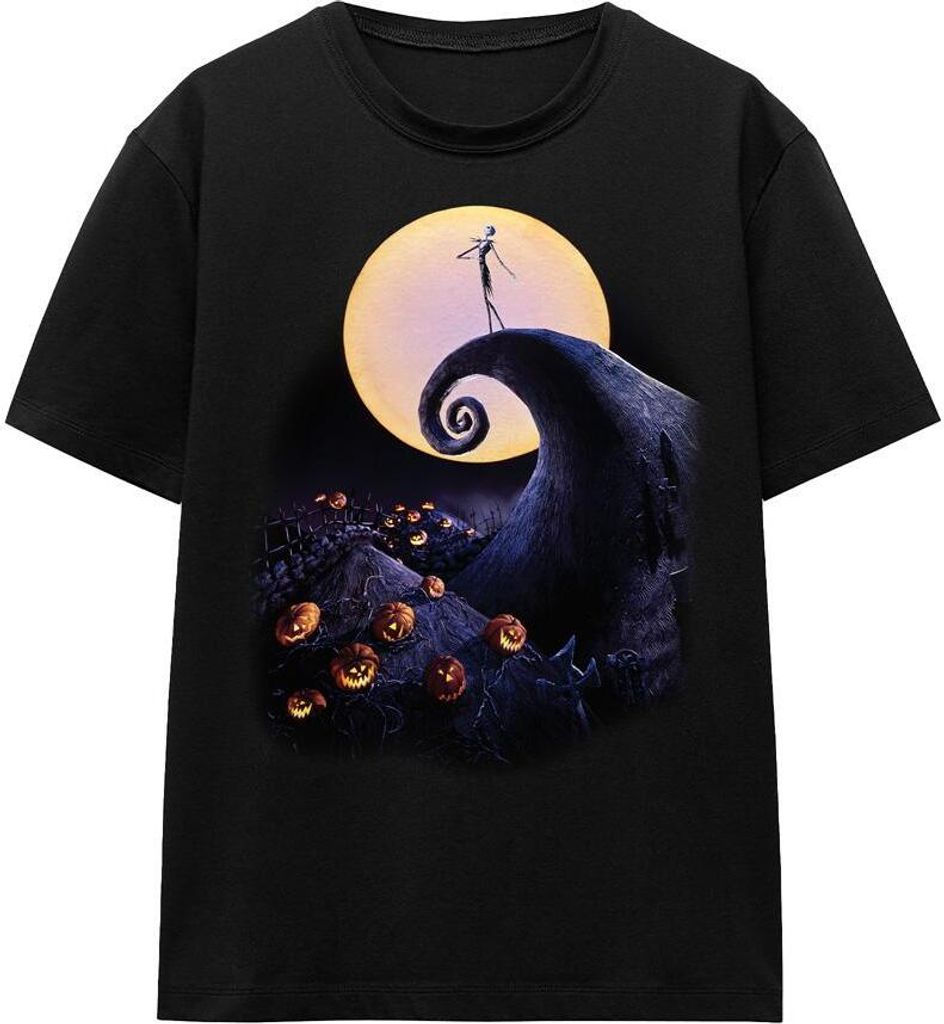 The Nightmare Before Christmas - T-Shirt für Herren/Damen Uni TV17001 (S) (Schwarz)