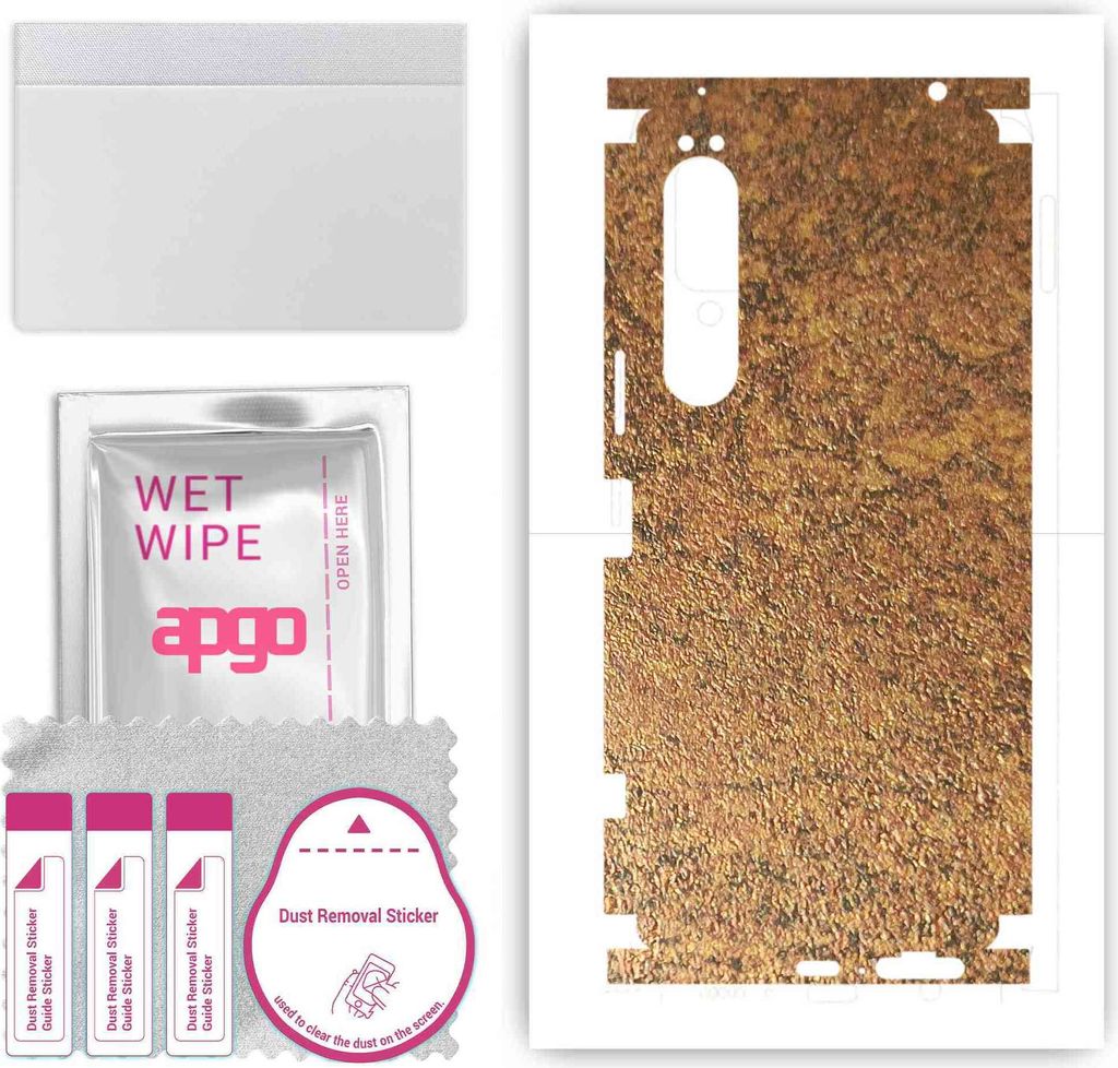 apgo Rückseite + Seiten Schutzfolie, Skin, kompatibel mit Sony Xperia 1 IV, Hinten Displayschutzfolie aus Vinylfolie, kratzfest, einfache Montage ...