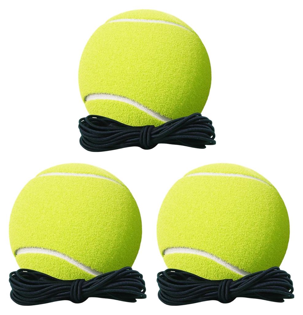 Tennistrainer mit Saitenball, tragbarer Tennis-Solo-Trainingsrebounder mit beschwertem Sockel, für Kinder, Erwachsene, Anfänger, zum Üben im Gar...