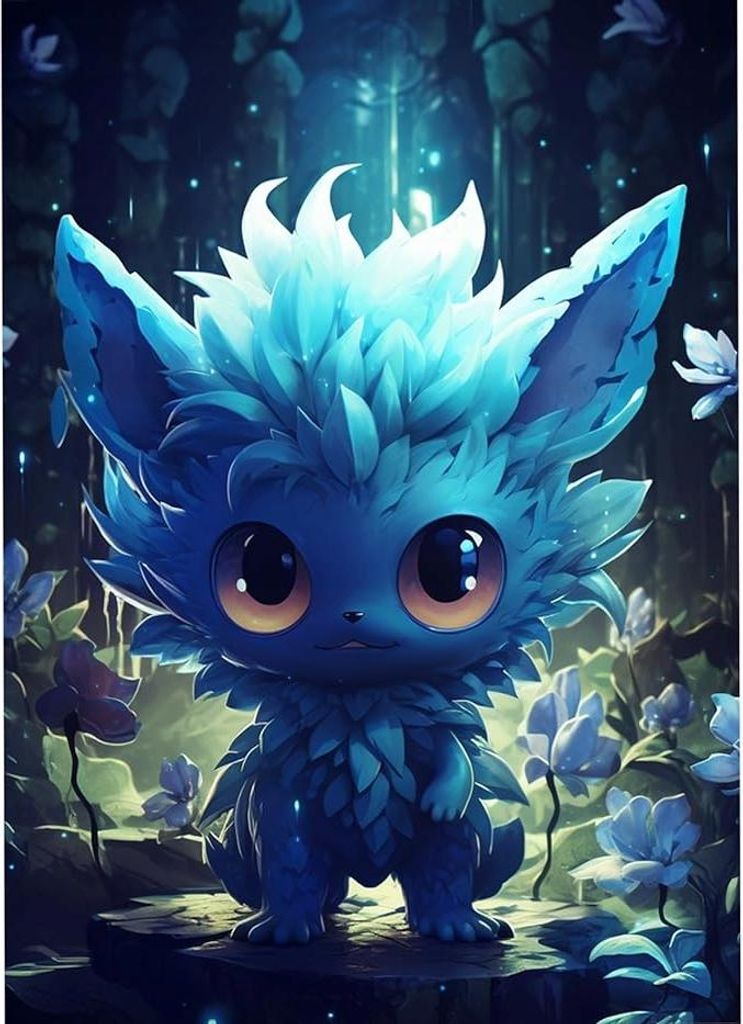 Diamantstickerei, 5D-Diamantmalerei, Elfenmotiv, 30 x 40 cm