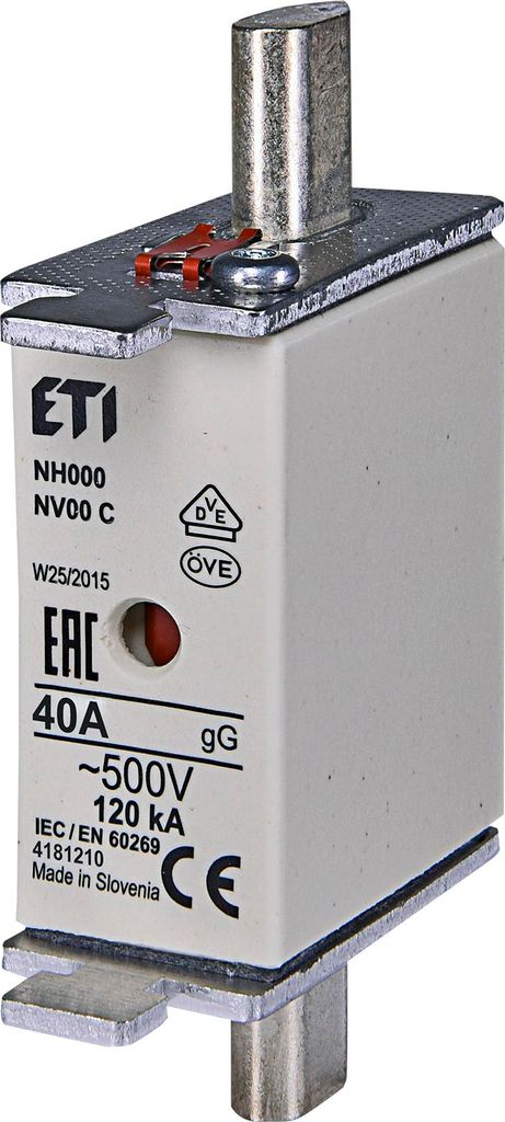 Sicherungseinsatz NH000 40A gG ETI 004181210