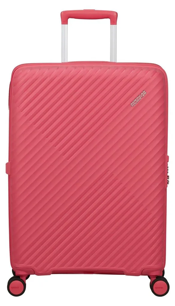 Valise Spinner 68 American Tourister Diablast Rose avec serrure TSA