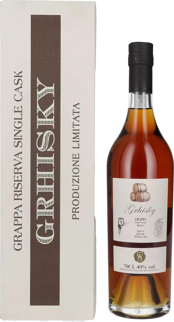Silver Seal Grappa Riserva Single Speyside Whisky Cask 2023 40% Vol. 0,7l in Geschenkbox