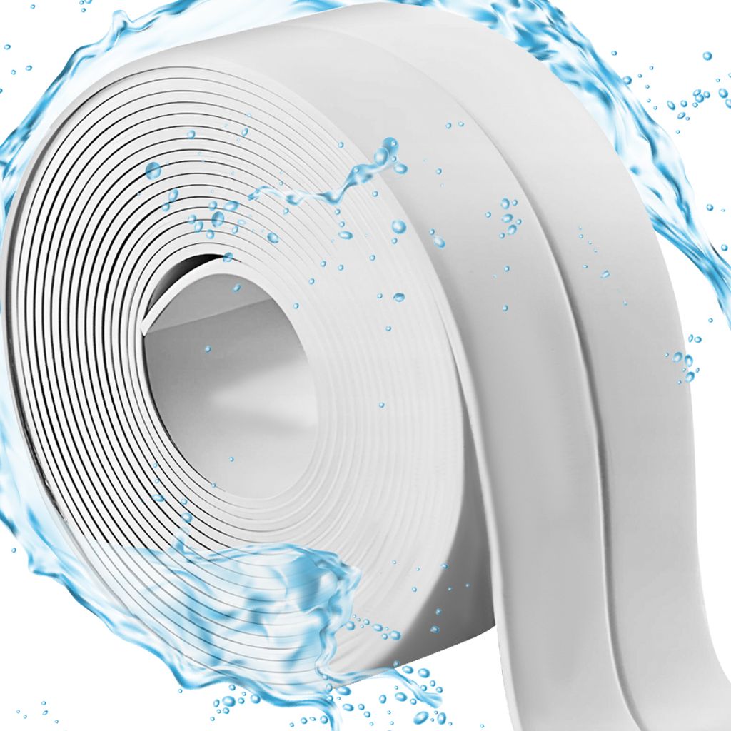 Wasserdichtes Dichtungsband Selbstklebend 3,2m Klebeband Dusche 20885, Farbe:Weiß / white