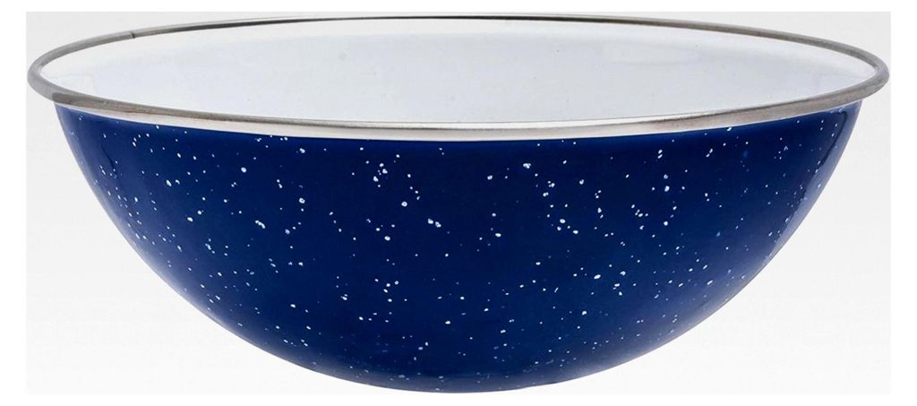 Emaille Schüssel, blau, 15 cm