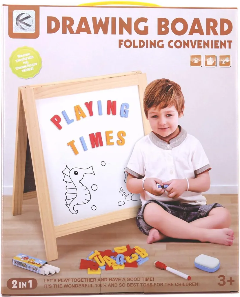 Grand Tableau Blanc pour Apprendre et Dessiner - Solution Éducative - 3