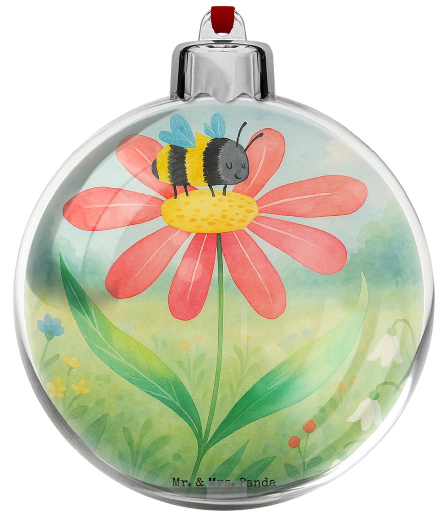 Mr. & Mrs. Panda christbaumkugel Hummel Blume Design - Weiß - Geschenk, Natur, Wespe, weihnachtshänger, weihnachtskugeln, Biene, Hummeln, Weihnac...