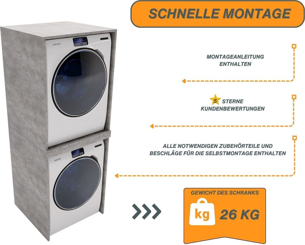 CraftPAK Waschmaschinenschrank geeignet für | Kaufland.de