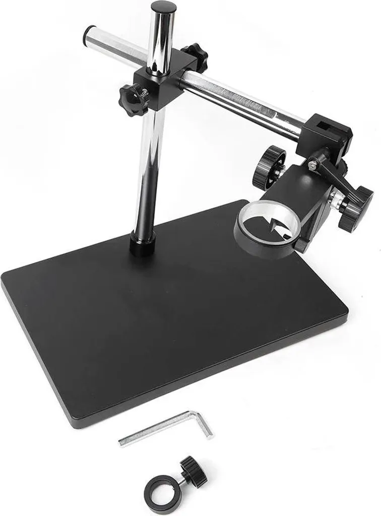 Support de microscope Ø 50 mm en alliage robuste avec réglage 32 cm
