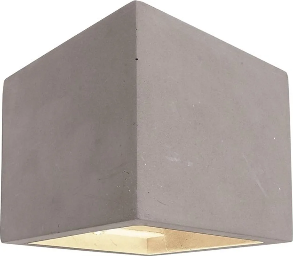 Kapego 341183 Cube Applique G9 Grigia | Lampada Cemento IP20