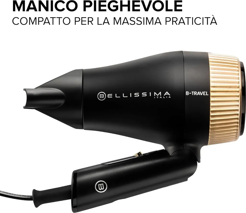 Sèche-cheveux compact Bellissima : la solution gain de place pliable - 8
