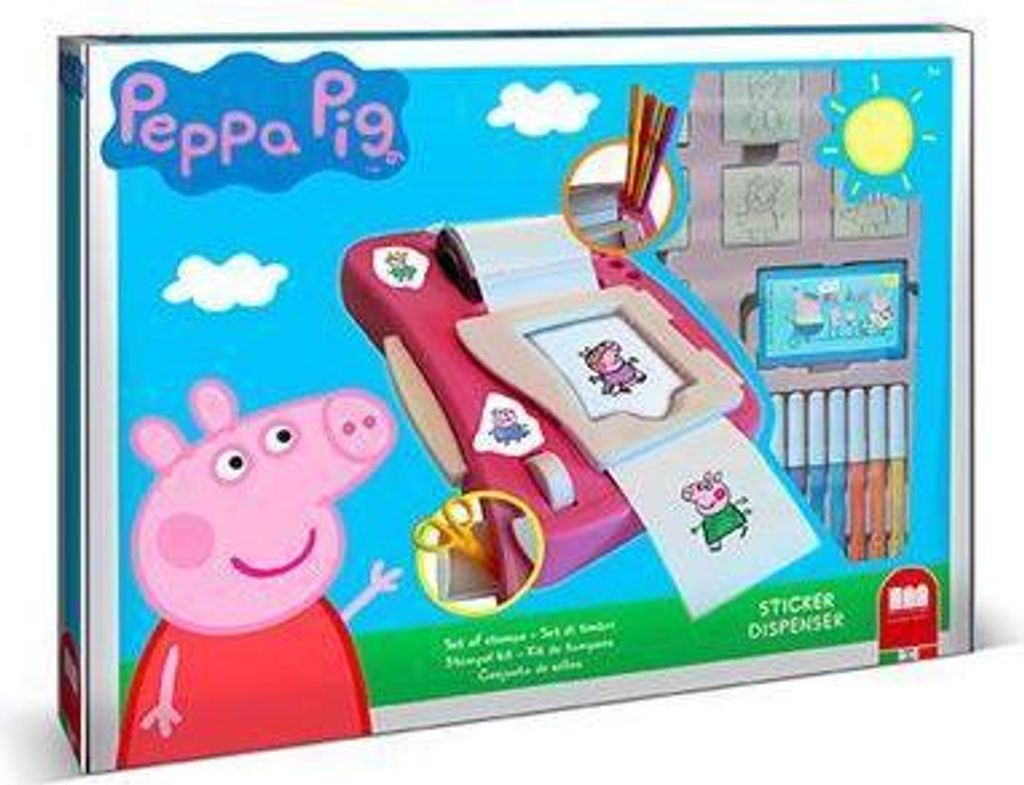 Multiprint Peppa Pig, Stempel-Set für Kinder, 3 Jahr(e), Nicht toxisch, Mehrfarbig
