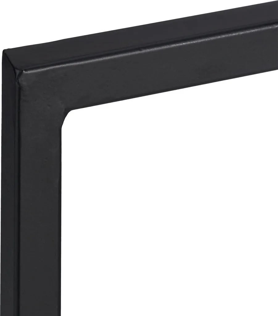 Support bûches robuste en métal noir mat - Rangement stable 40x30 cm - 6