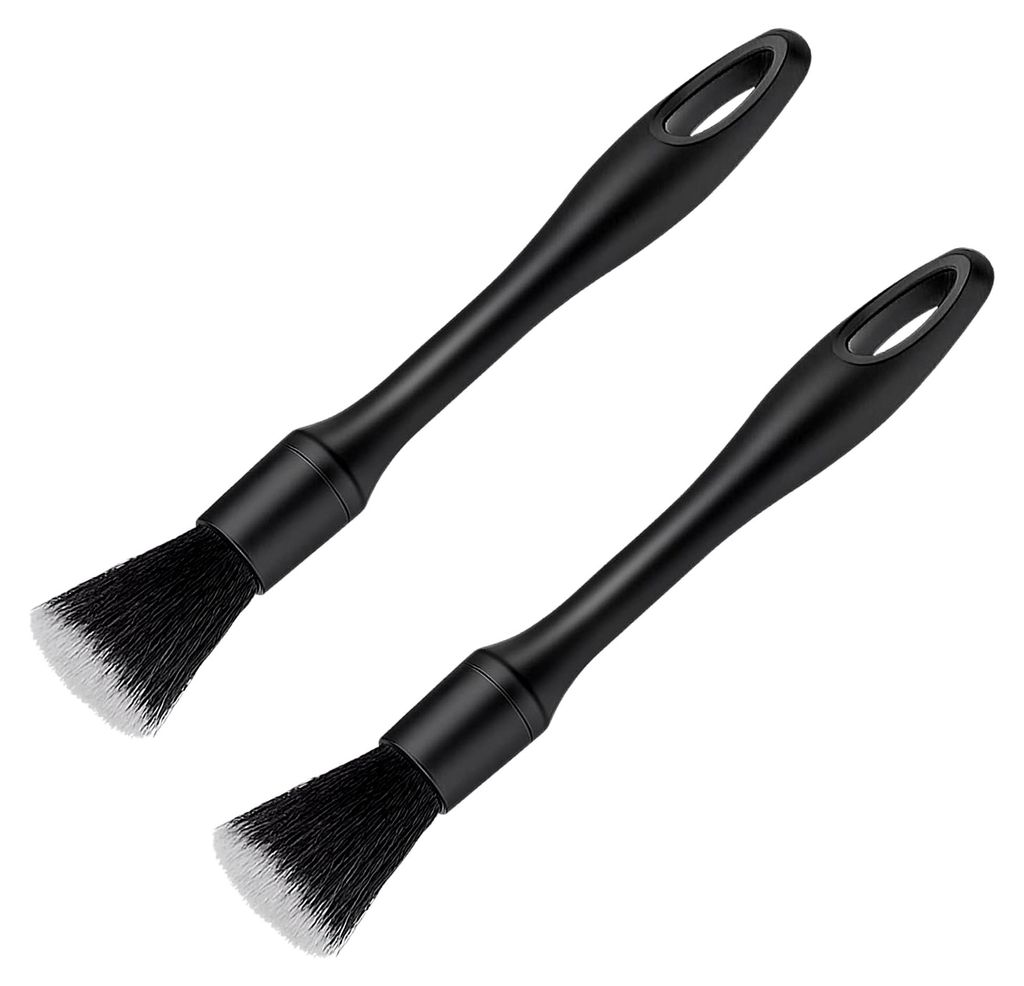 2 Stück Detailing Pinsel, 22,5 cm Reinigungspinsel für Autos, kratzfreie Bürste, geeignet für Innenräume, Tastaturen und Möbel