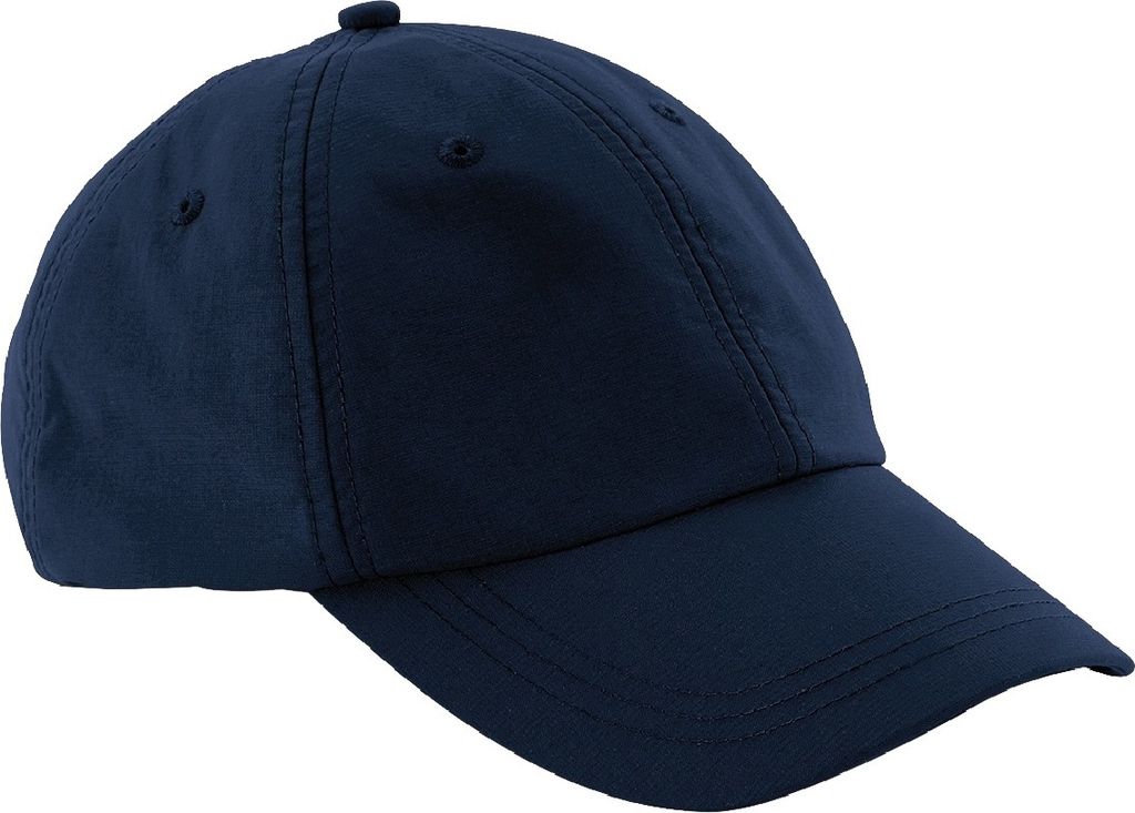 Beechfield Uni Wasserbeständig 6 Panel Baseball Kappe BC3681 (Einheitsgröße) (Marine blau)