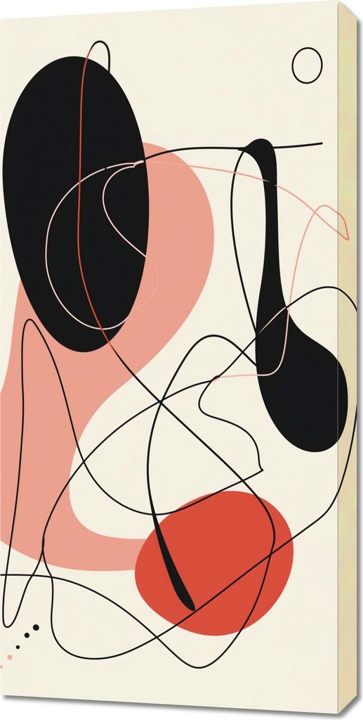 Bild 50x100cm Vibrationen der Abstraktion