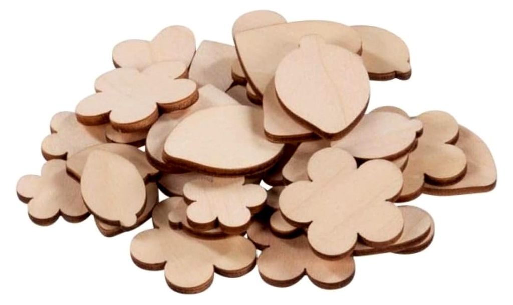 Bastelset Blütenzauber - 75 Teile - zum Kleben, Bemalen und Dekorieren - Kreativitätsfördernd