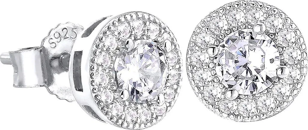 Orecchini KRKC&CO Regalo Uomo - Argento 925 e Zirconi Blu Reale