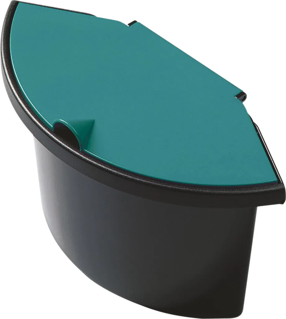 helit Abfall-Einsatz pour Corbeille à Papier H61058, Noir et Vert
