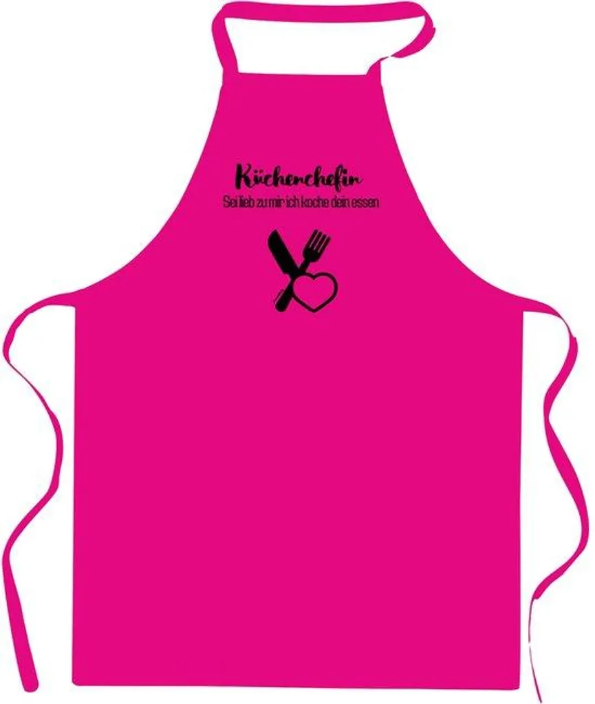 Tablier de cuisine en coton blanc pour femme, modèle ajustable M-L