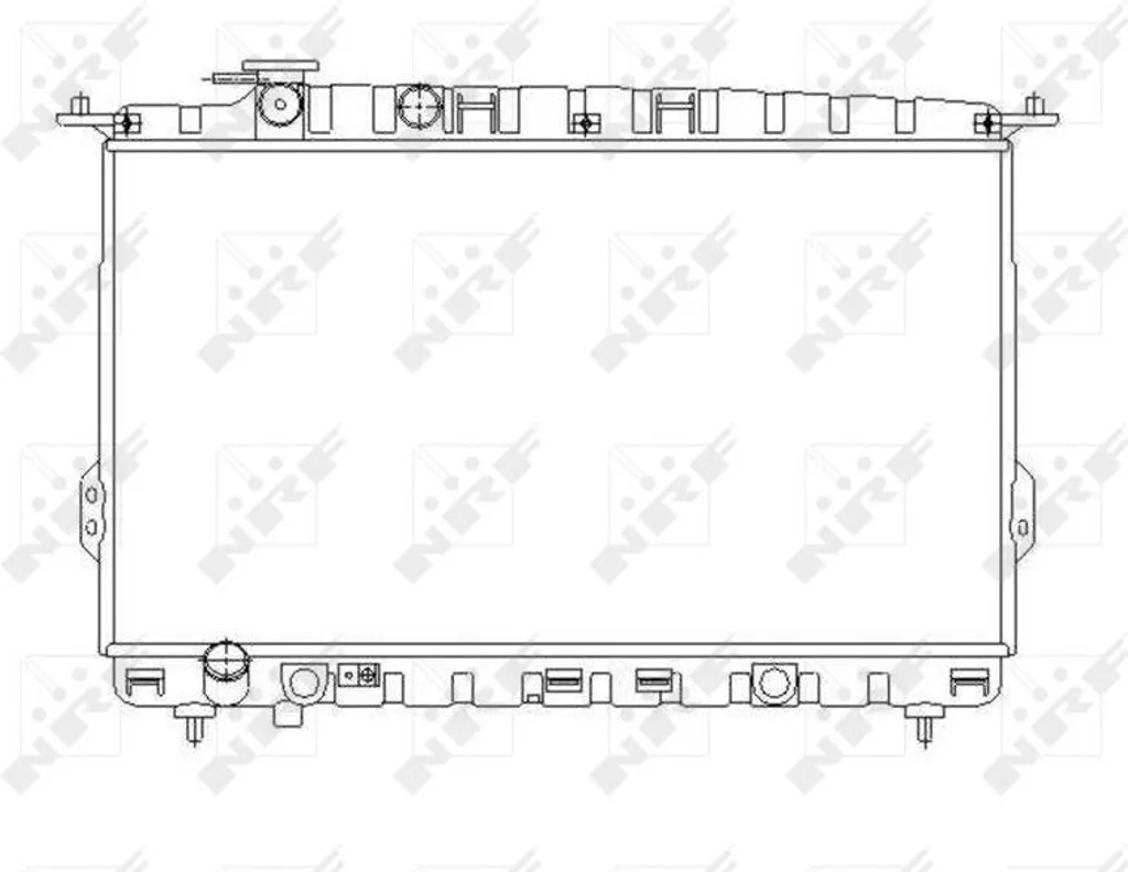 Radiateur NRF 53642 pour Hyundai Sonata IV EF et Kia Magentis - OE 2531038001