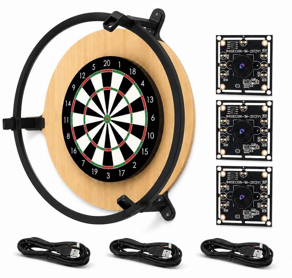 Autodarts Komplettset Steeldart Autoscoring LED Ring & 3x Produktbild 