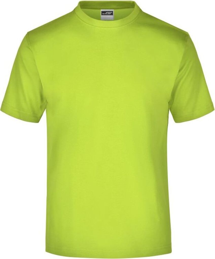 Komfort-T-Shirt aus Single-Jersey acid-yellow, Gr. S