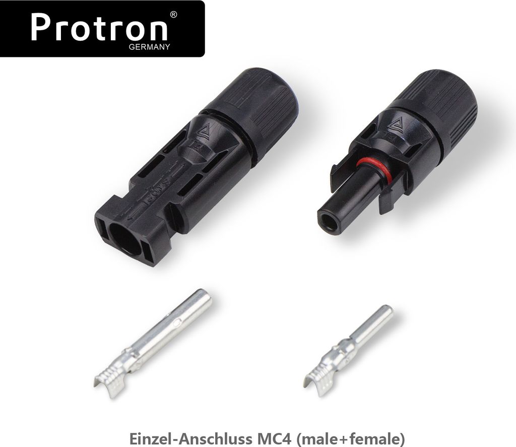 Protron Adapter Stecker für PV Photovoltaik Solarpanel Produktbild 