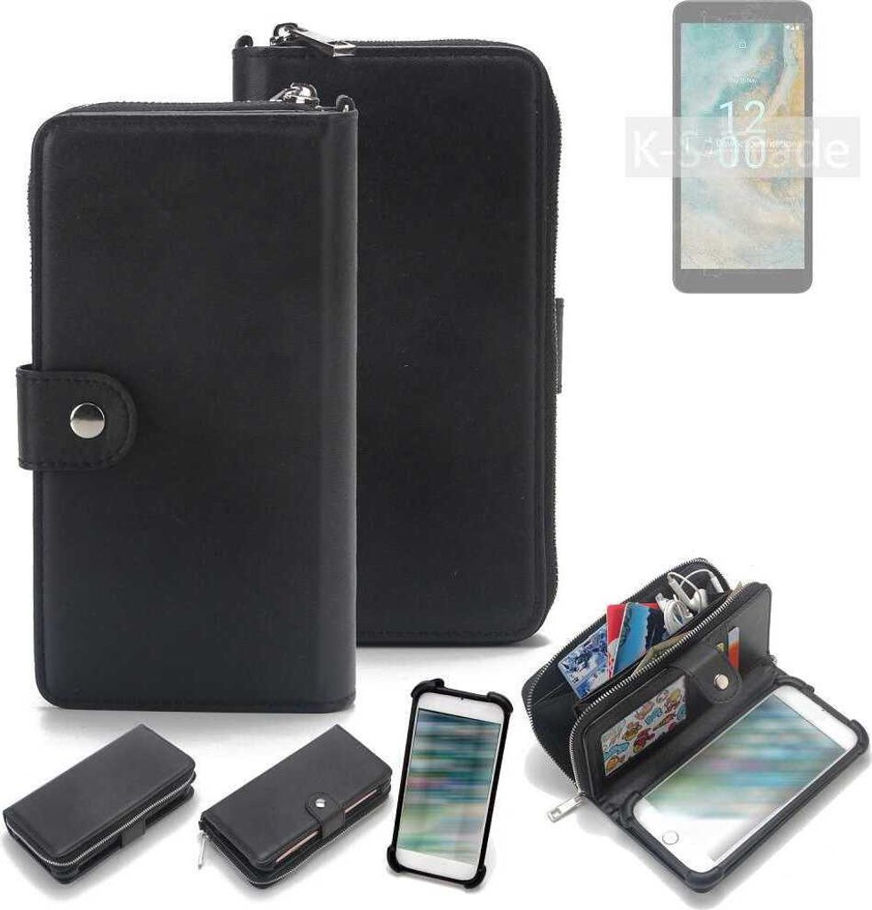 K-S-Trade 2in1 Handyhülle Schutzhülle kompatibel mit Nokia C02 & Portemonnee Cover Handy Hülle Case Etui Geldbörse Wallet Bookstyle Hülle