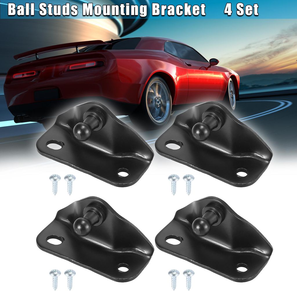 4 Satz Auto Kugelbolzen Halterung für Gasdruckd?mpfer 61x25x30mm