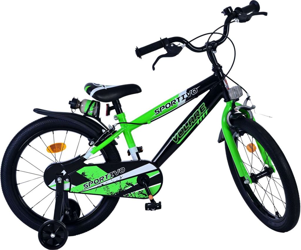 Volare Sportivo Kinderfahrrad für Jungen - 18 Zoll in Grün Produktbild 9