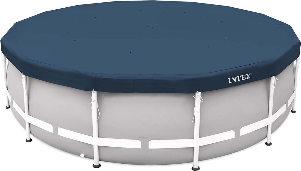 INTEX 28082 Pool Abdeckplane rund 366 cm Poolabdeckung Deluxe mit 20cm Überhang