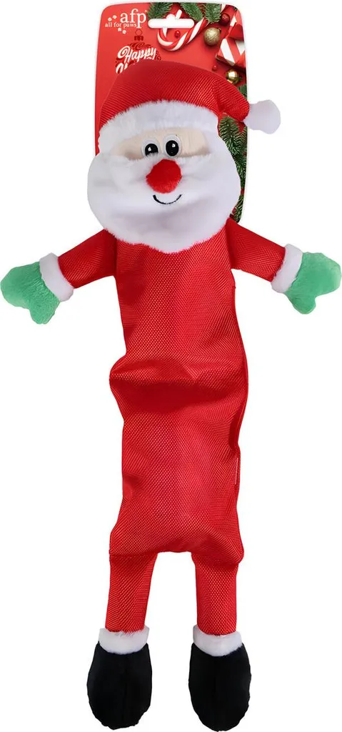 Regalo Natale Cane: Babbo Natale AFP Corpo Lungo con Squeaker