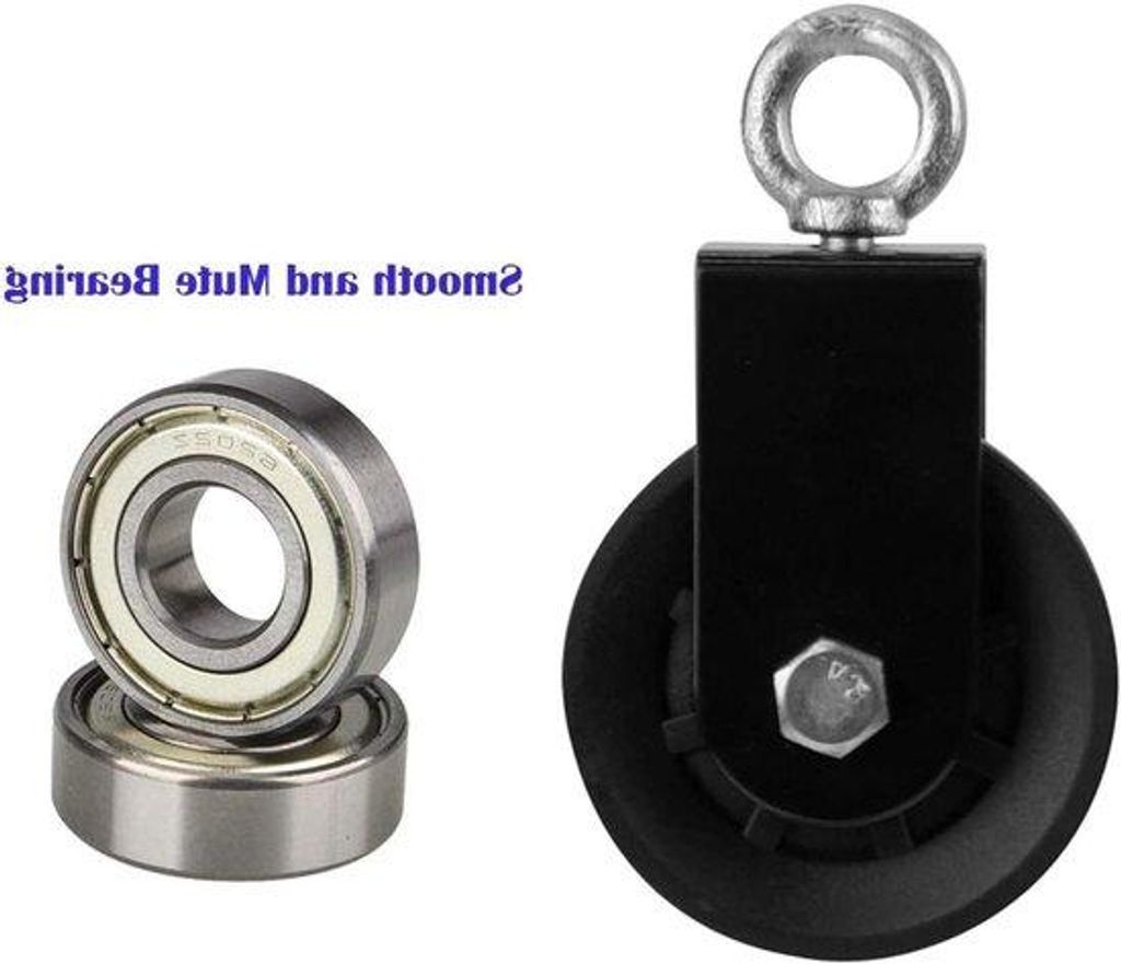 Kabelrollen mit U-Bracket Block Pulleys für Ropes - Fitnessausrüstung - 1 Stück