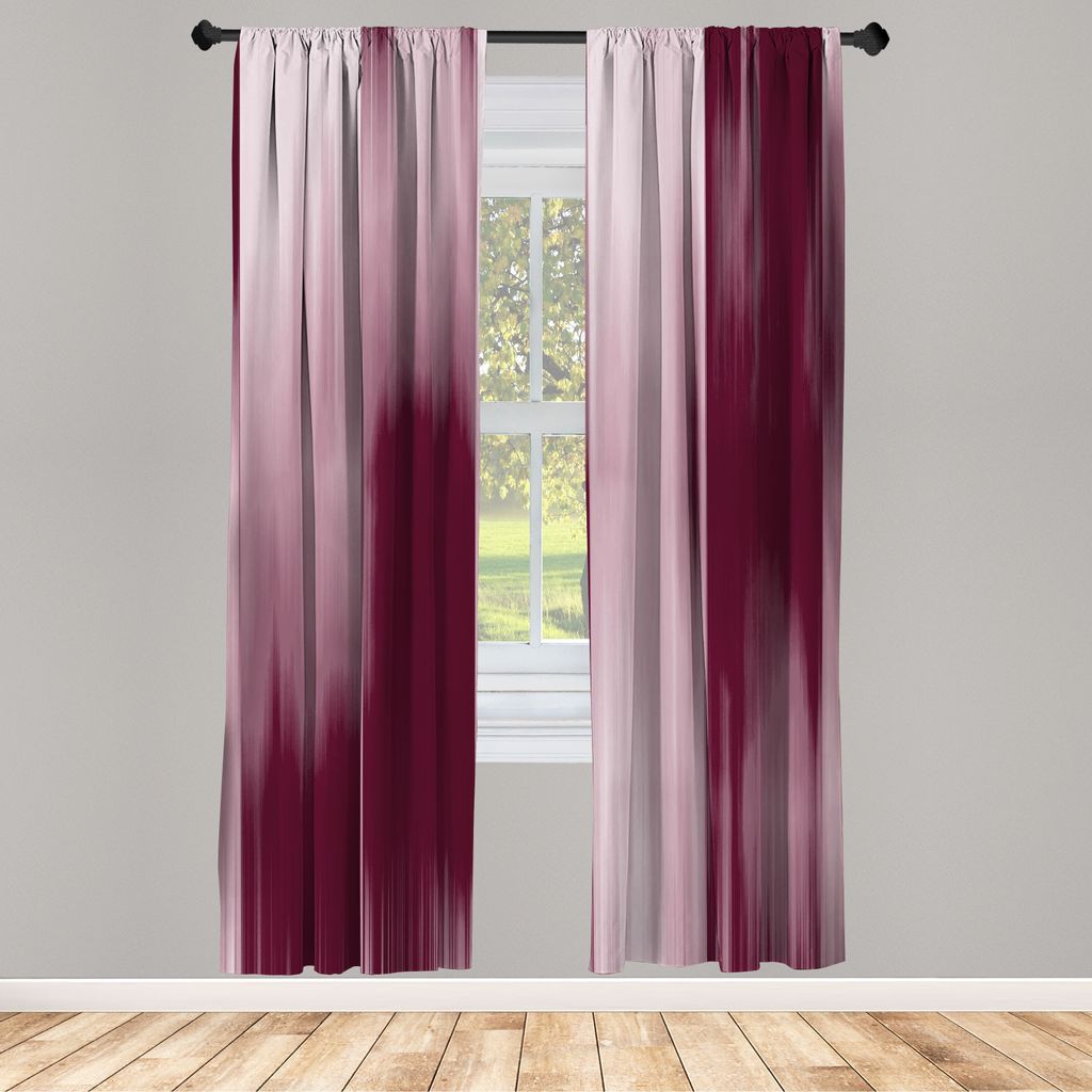 ABAKUHAUS Erdfarben Vorhänge 2 Panel Set für Wohnzimmer Schlafzimmer Nachbildung, Abstrakt Modernes Design Ombre Inspired Farbübergänge Glätte...