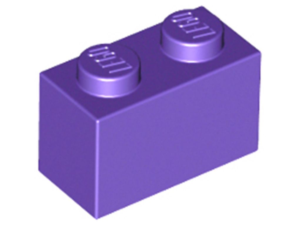Lego 1 Stück 3004 Stein Brick 1x2 Part Basic Steine 1 Dunkles Lila