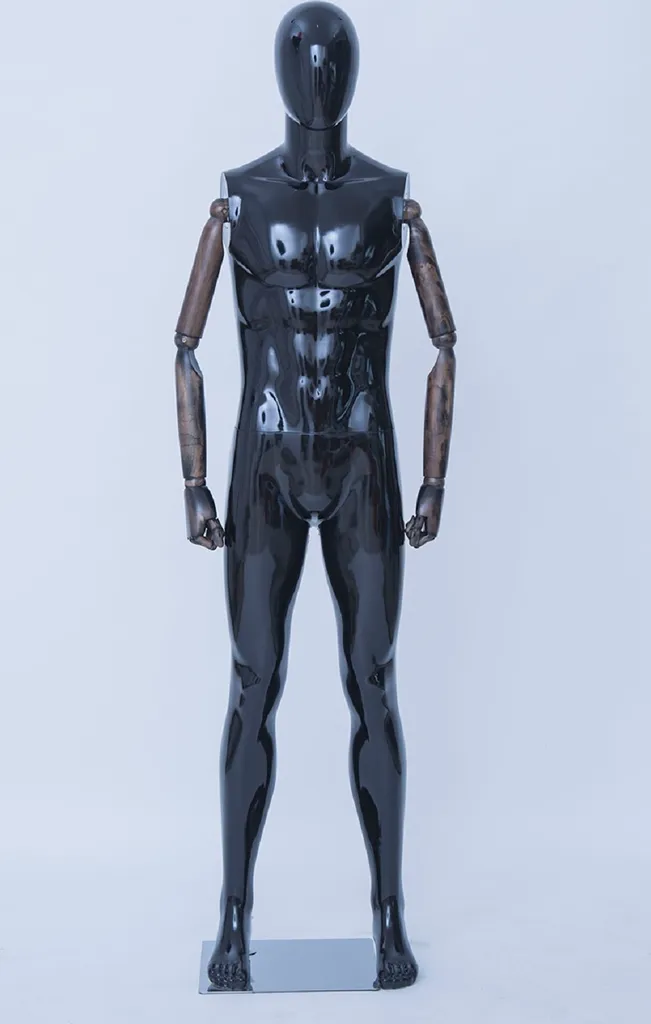 Mannequin de Vitrine Homme Abstrait HX-DM11-HM - Bras en Bois Mobiles
