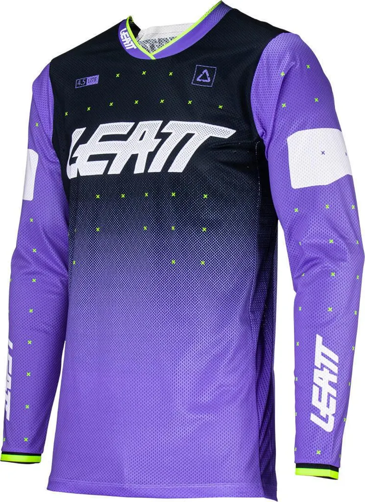 Maillot Enduro Leatt 4.5 Lite avec Ventilation Active Bleu Noir XL