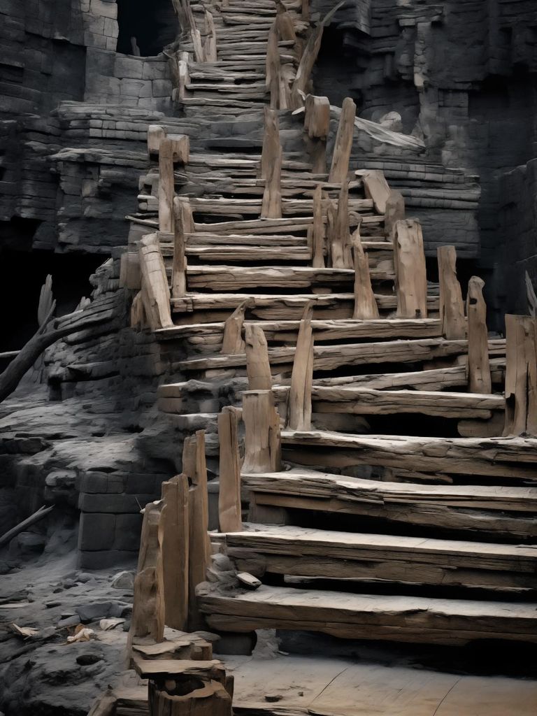 Plakat 60x80cm Treppe ins Unbekannte