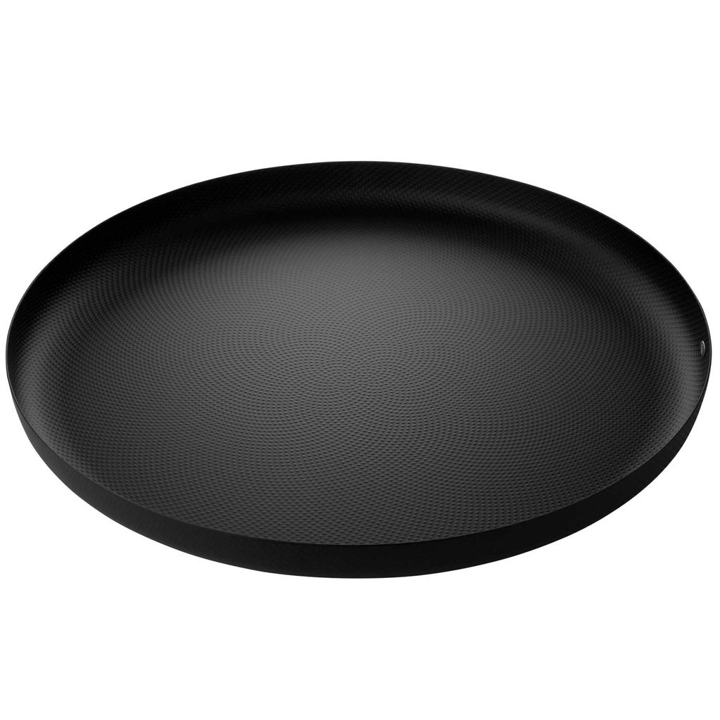 Alessi Round Tray Texture Black (Art.-Nr. JM14/35 BT, EAN 8003299430710)
