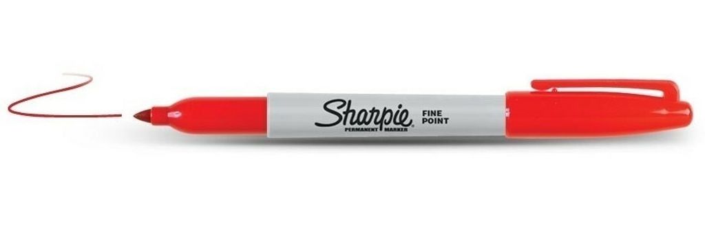 Sharpie Fine Point Permanent Marker, Fine Tip, Red Obrázek produktu 