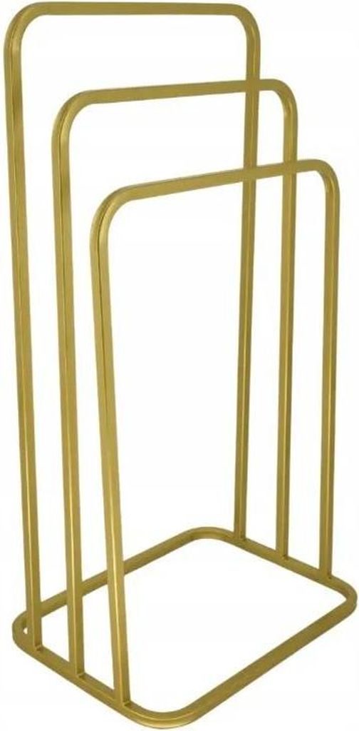 Moderne 3-armige Handtuchhalter Rund Metall Loft GOLD 020/W-16-3W-88Z