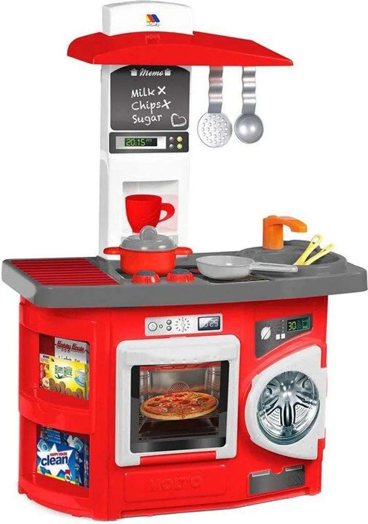 Cuisine Molto Kitchen Rouge Taille M : Jouet d'éveil robuste et fun - 10