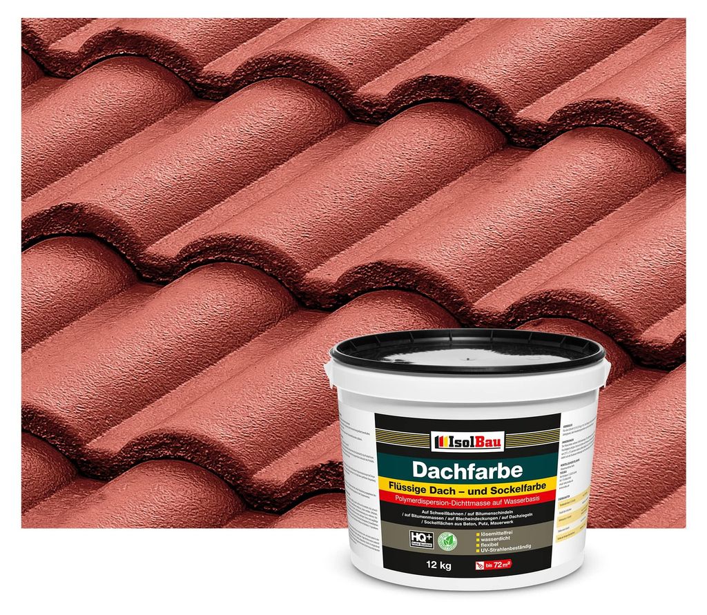 Isolbau Dachfarbe Rustikalrot 12 kg Sockelfarbe Produktbild 